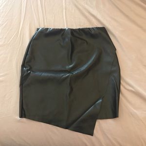 Black Leather Mini Skirt
